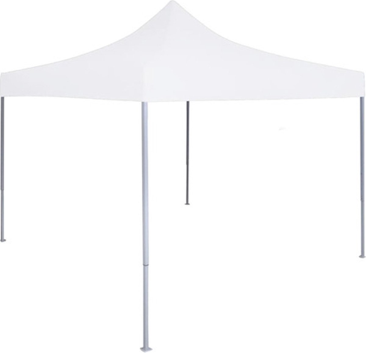 vidaXL Partytent professioneel inklapbaar 2x2 m staal wit