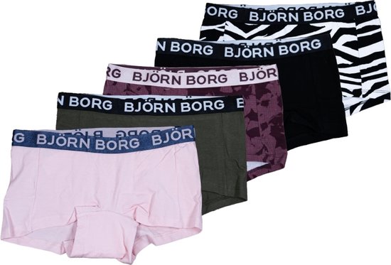 Bjorn Borg meisjes 5-Pack - Black Beauty - 140 | bol.com