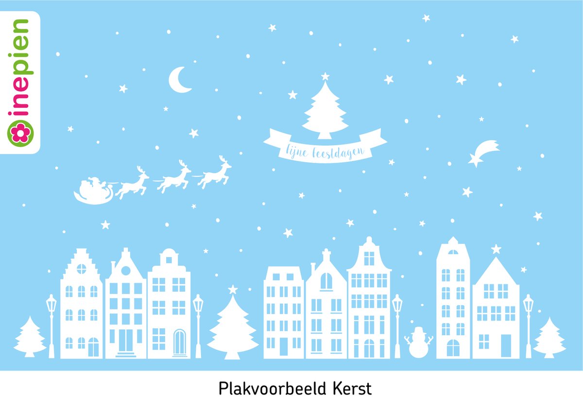 Kerst Raamstickers, 9 vel Kerst Raamstickers Xmas Raamstickers Herbruikbare Statische Zelf Klampt PVC Venster Klampt Dubbelzijdig Raam Decoraties - Vrolijk Kerstfeest Raam