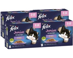 4x Felix - Elke Dag Feest Junior Mix Selectie in Gelei - 12x85g