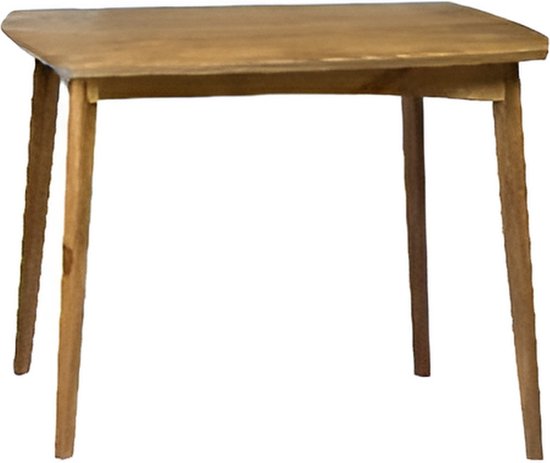 Rétro nostalgique - Table à manger - bois de manguier - marron - L 120cm - carré