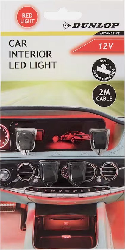 Eclairage pour voiture,Lot de 4 lampes intérieures LED pour