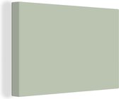 Canvas Schilderij Mintgroen - Effen kleur - 120x80 cm - Wanddecoratie