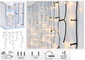Oneiro’s luxe IJspegel verlichting - 180 LED - 6 meter - warm wit - 8 lichtfuncties - kerst - lichtgordijn - feestdagen - winter - verlichting - binnen - buiten – sfeer