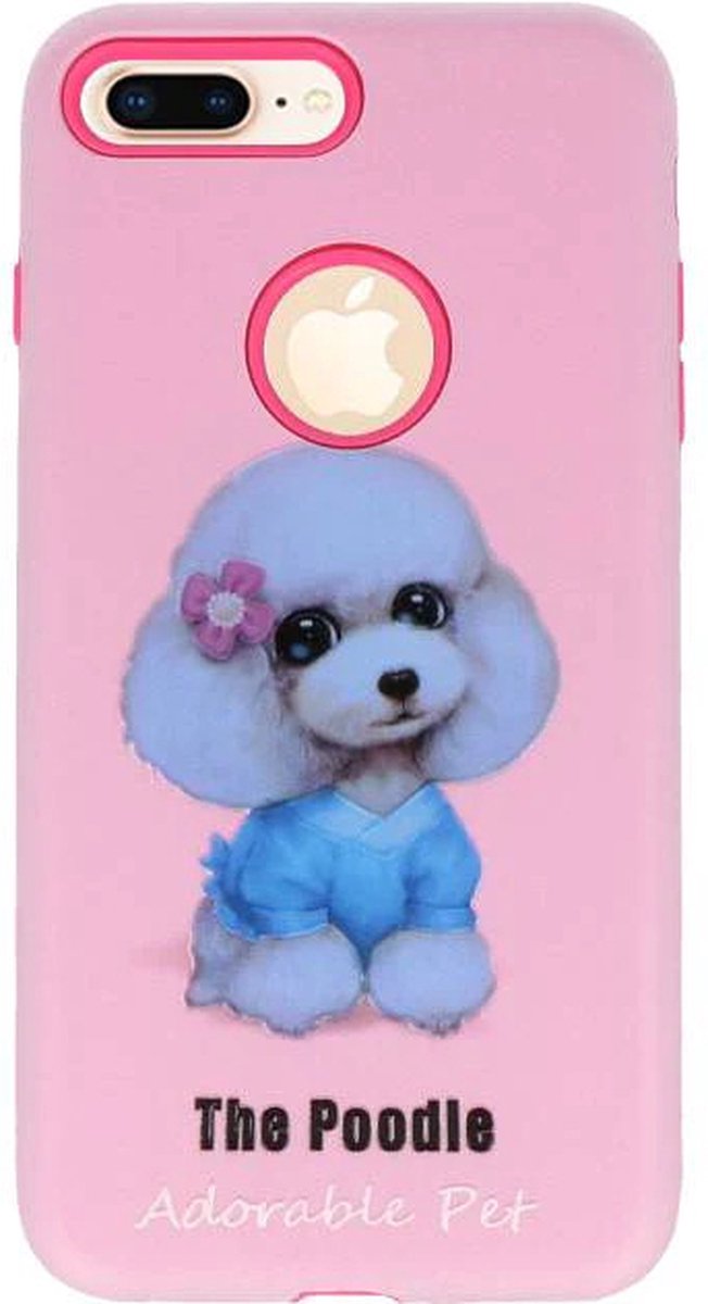 Hoesje The Poodle 3D Design Case geschikt voor Iphone 7/8 Plus