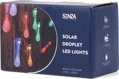 SENZA Solar LED slinger - Regendruppels - Werkt op zonne-energie - 20 Lampjes - RGB verlichting