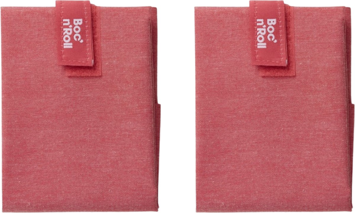Goedkoopste Roll'Eat Boc'n Roll - Nature Red - Herbruikbare lunchverpakking - Milieuvriendelijke lunchaccessoire - Lunchset voor onderweg