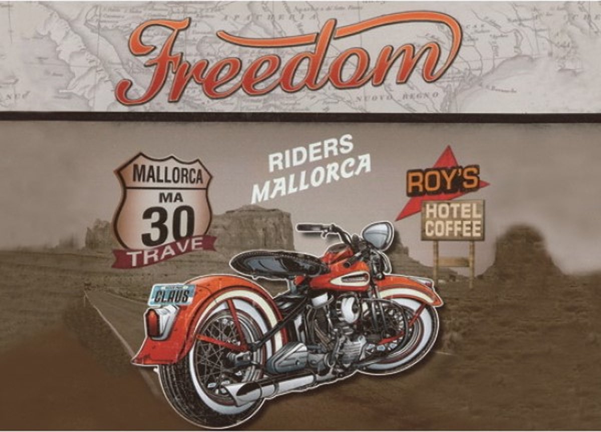 Panneau mural - Freedom Riders Mallorca - Fun For The Motorcycle ...