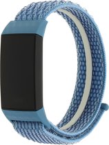 Bandje Voor Fitbit Charge 3 & 4 Nylon Band - Cape Blauw - One Size - Horlogebandje, Armband