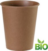 Kartonnen bekers wegwerp 50 stuks 240ml - Plastic beker vervanger - Coffee to go koffiebeker
