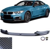 BMW Série 4 F32 F33 F36 M Pack Spoiler Spoiler Avant Splitter Look Carbone 420 430 435 M4 1 Barre