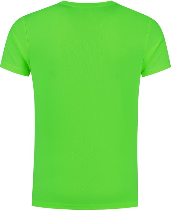 T-Shirt Running Promotion Vert Fluor 128/140