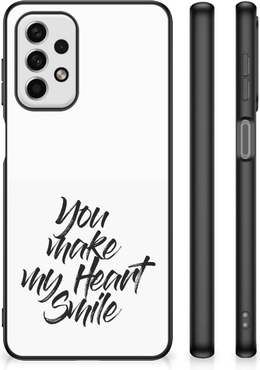 Samsung Galaxy A23 Telefoon Hoesje met tekst Heart Smile