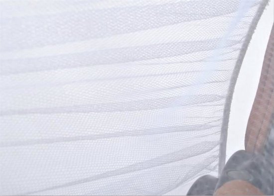 HIGHWALL muggennet kinderwagen - Muggengaas - Klamboe voor de buggy - Universeel Design - Toe te passen op vrijwel elke soort buggy - Universeel - Wit van $ — afbeelding 5