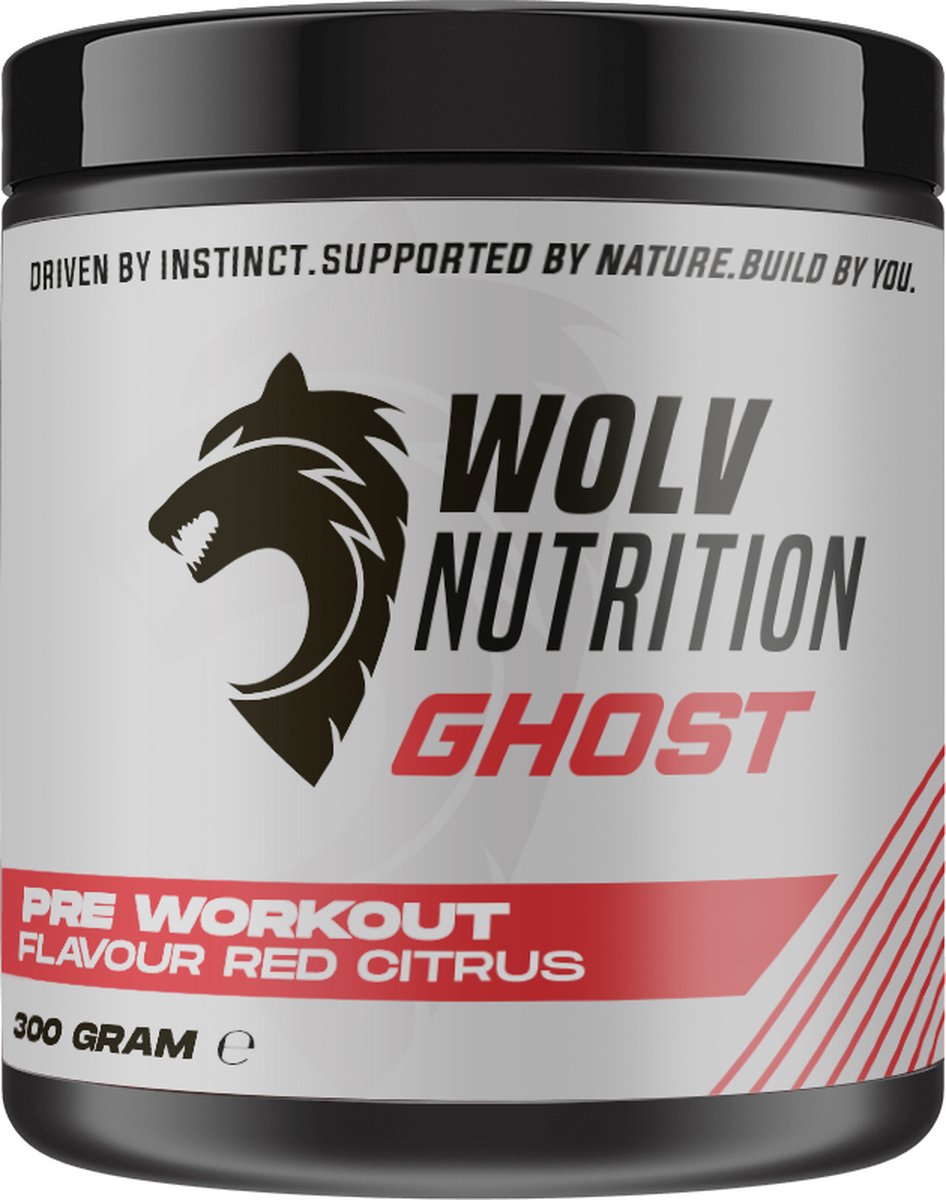 Wolv Nutrition - Ghost Pre-Workout - 300 g - Red Citrus Smaak - 30 servings
