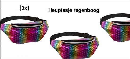 3x Fanny pack arc-en-ciel Fierté amusante de party à thème du
