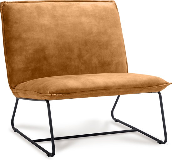 Fauteuil Coco 1 5 Seater Stof Adore Cognac 28 Gun Color Frame Bol fauteuil-coco-1-5-seater-stof-adore-cognac-28-gun-color-frame-bol