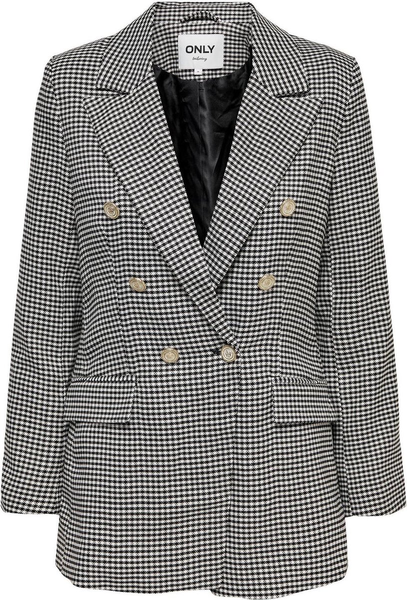 Only Blazer Onlcorinna L/s Long Check Blazer Tl 15267698 Cloud Dancer Dames Maat - 38
