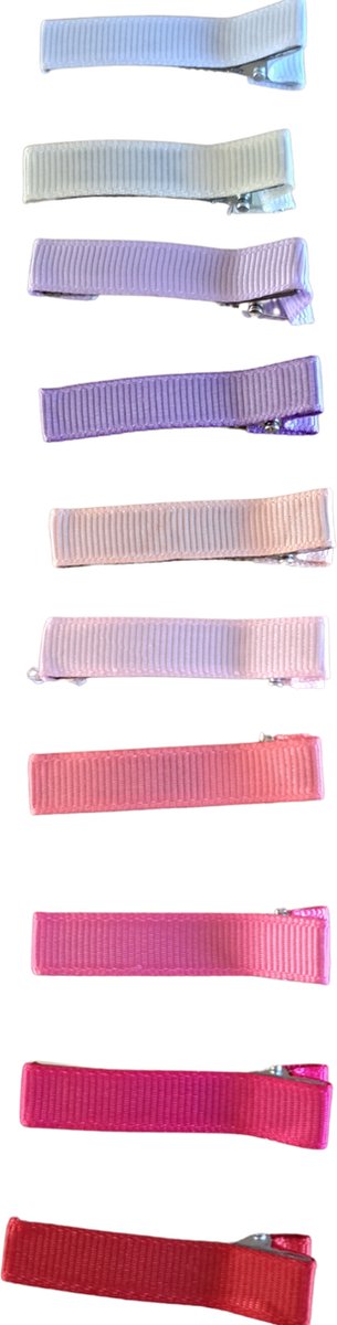 TWOA-Set van 10 haarspeldjes-set van 10 verschillende kleuren haarclips roze, paars etc.