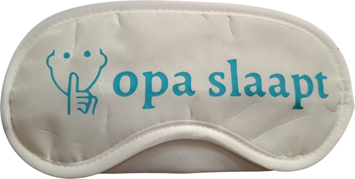 TWOA-Slaapmasker-Grappige tekst- Wit polyester- Opa slaapt