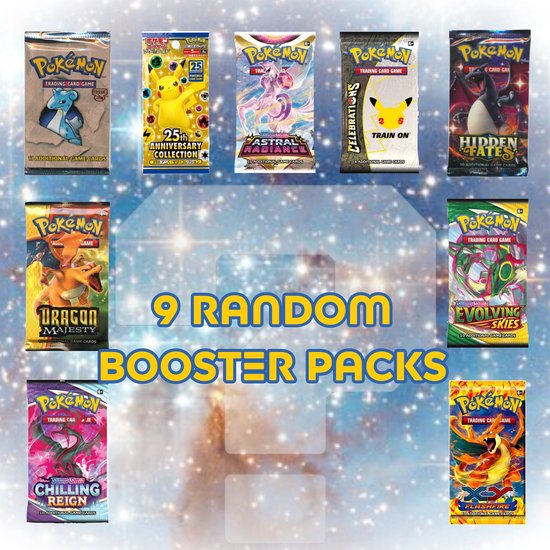 Afbeelding van het spel Pokémon - Mystery box - 9 BOOSTERPACKS (Pokémon Mysterybox)