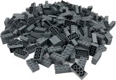 100 Bouwstenen 2x4 | Donkergrijs | Compatibel met Lego Classic | Keuze uit vele kleuren | SmallBricks
