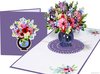Carte fleurie Coquelicot Bouquet mixte