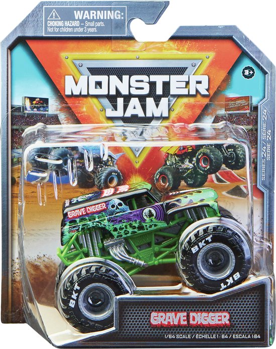 Monster Jam - PACK DE 1 VÉHICULE DIE CAST 1:64 - Véhicules Authentiques Monster  Trucks