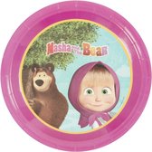 Smiffys - Masha and The Bear Tableware Party Plates Feestdecoratie - Multicolours