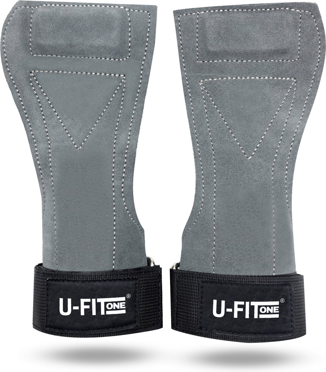 UFit One Leer Lifting straps Deadlift straps Powerlifting Fitness Straps