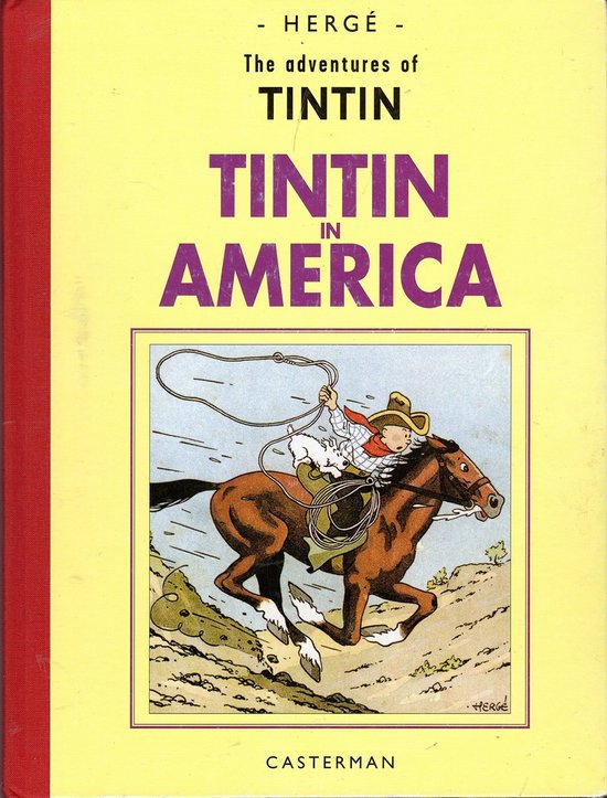 Tintin - The Adventures Tintin in America - ENGELS zwart wit Kuifje Casterman fac-similé