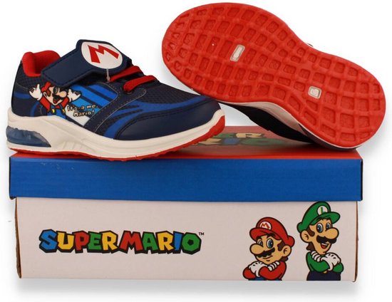 Super Mario Jongens Sneaker Blauw BLAUW 25