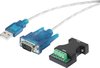 Renkforce USB 1.1 Adapter [1x D-sub stekker 9-polig, Poolklemmen - 1x USB 1.1 stekker A] Vergulde steekcontacten