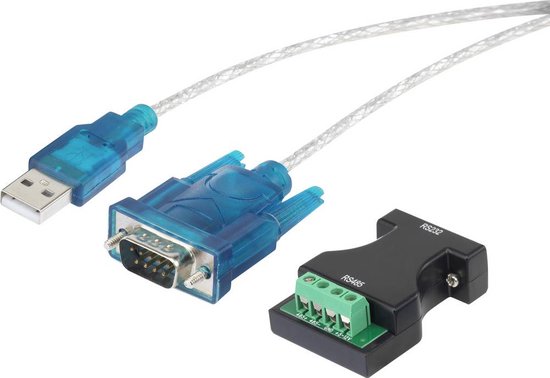 Renkforce USB 1.1 Adapter [1x D-sub stekker 9-polig, Poolklemmen - 1x USB 1.1 stekker A] Vergulde steekcontacten