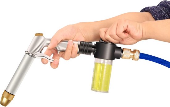 WiseGoods Luxe Hogedruk Tuinslang Waterpistool Set - Hogedrukspuit - Hogedrukreinigers - Hogedrukreiniger Tuingereedschap - Zilver van Merkloos	 — afbeelding 5