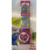 De smurfen - meisjes Horloge met LCD lichtshow - roze