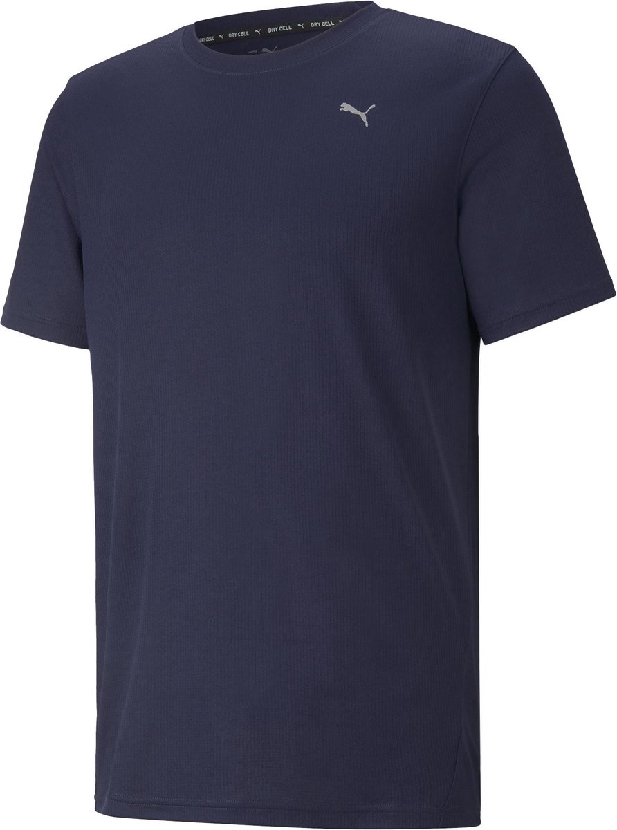 PUMA PERFORMANCE SS TEE M Heren Sportshirt Donkerblauw