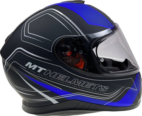 Helm MT Thunder III SV Trace Zwart/Blauw S