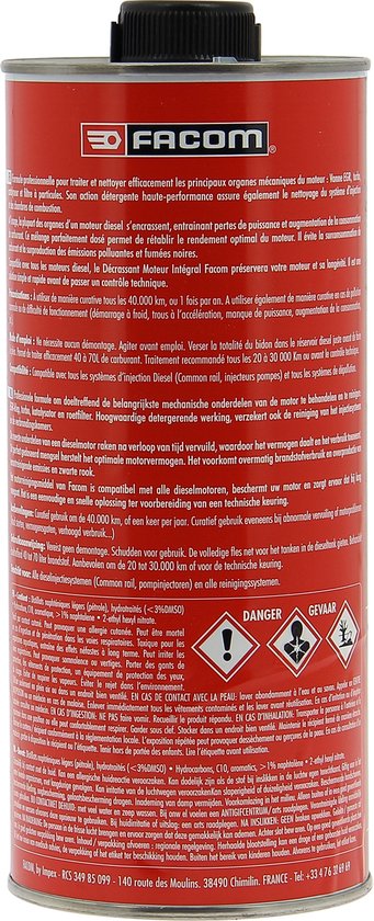 Décapant Dégraissant Moteur Diesel FACOM 006025 - 1 Litre - Nettoyant Haute Performance