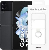 Samsung Galaxy Z Flip 4 - 512GB - 5G - Graphite - met Clear Cover met ring