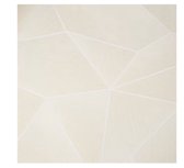 Behang  Luxury Facet - Hotel Chique - Geometrisch Design - Set van 2 vliesbehang rollen 53 cm x 10 m - Beige tinten - 3 D effect