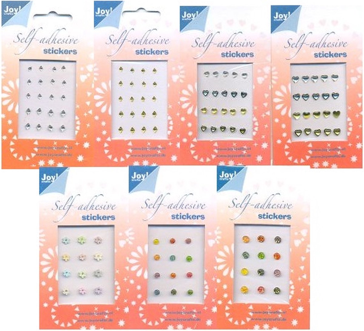 Joy Crafts - strass-steentjes - assortiment 5 stuks