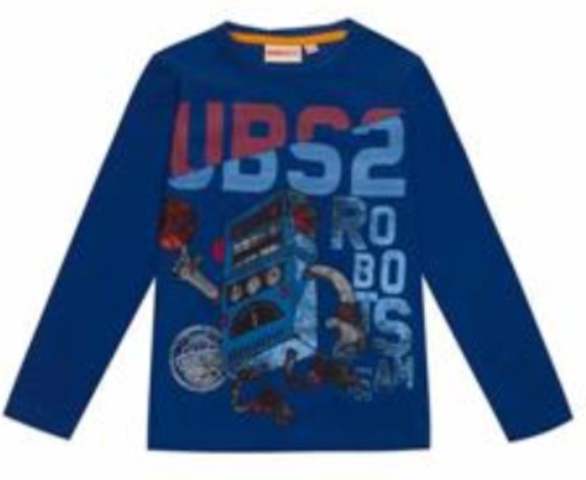 UBS2 Jongens Longsleeve H209255 Blauw Robots