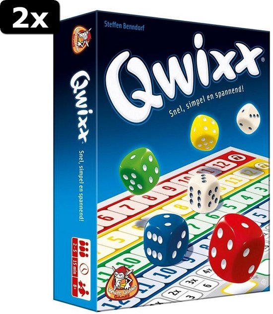Thumbnail van een extra afbeelding van het spel 2x White Goblin Games Qwixx