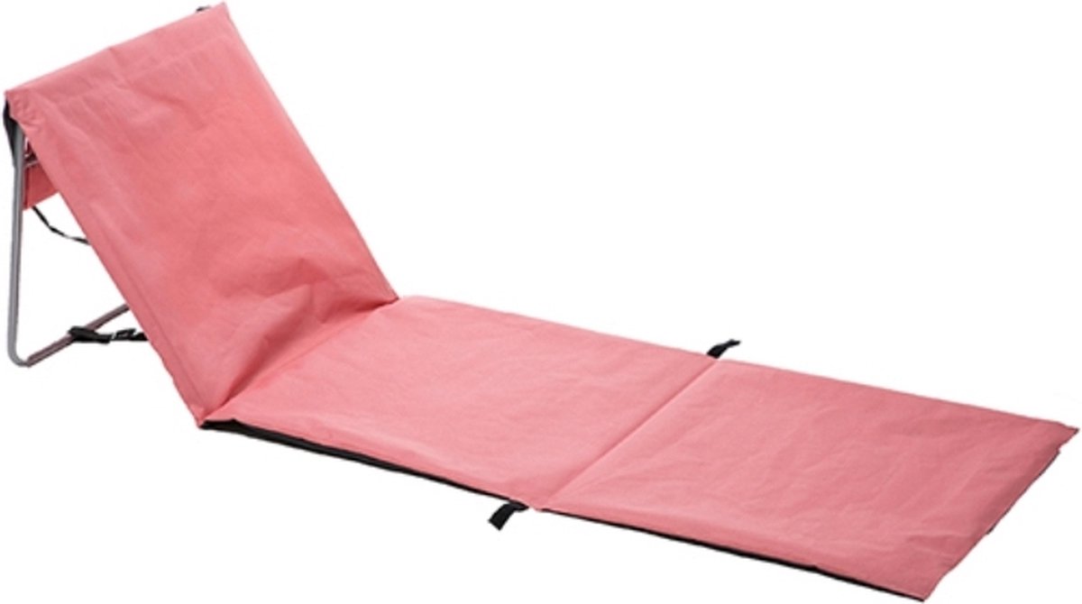 Ariko strandmat - rugleuning - ligbed - strandbed - roze