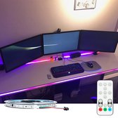 Lichaser Schwarz LED für Akustikpaneele, 6 Stück Eingebetteter