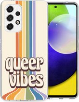 iMoshion Hoesje Geschikt voor Samsung Galaxy A53 Hoesje Siliconen - iMoshion Design hoesje - Meerkleurig / Queer Vibes
