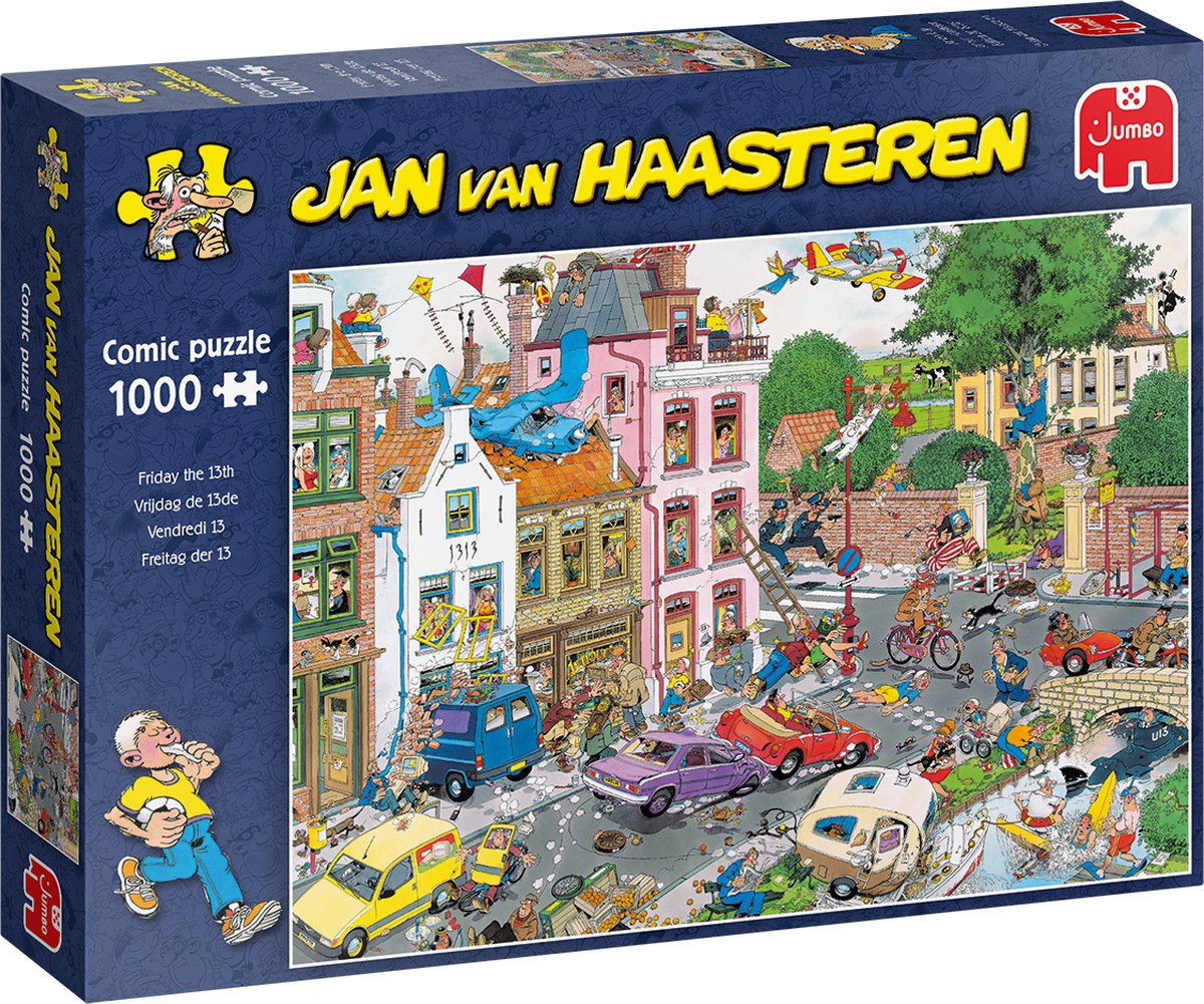 Jan van Haasteren - Vrijdag de 13e - 1000 stukjes puzzel - Legpuzzel op Prijzenvolger.com