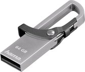 Hama FlashPen Hook-Style USB-stick 64 GB Grijs 00123922 USB 2.0