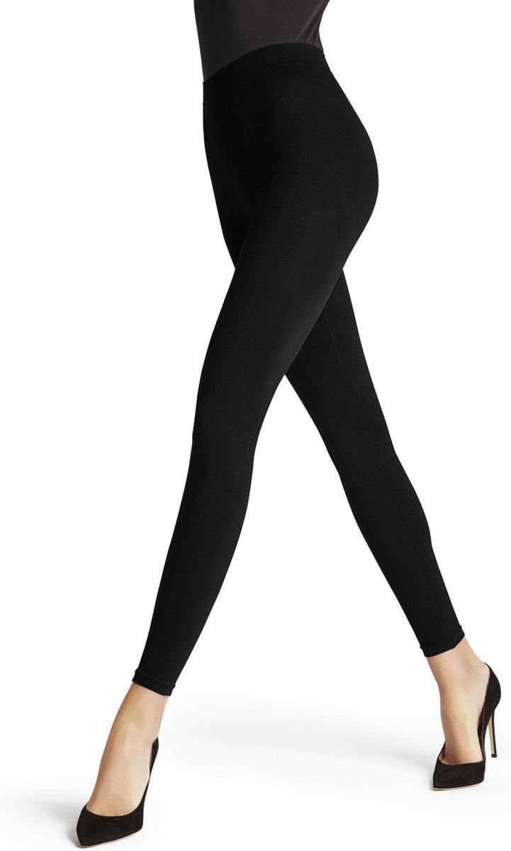 FALKE Seamless Shaping eenkleurig materiaal legging dames zwart - maat XL 46-48